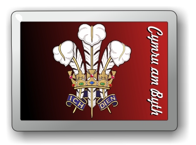 Welsh Feathers fridge magnet
